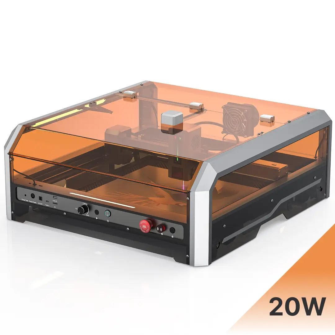 L8 Laser Engraver Machine, 20W/40W Power, 40000mm/min High Speed All-in-one, Air Assist, Lightburn Camera by SainSmart.com