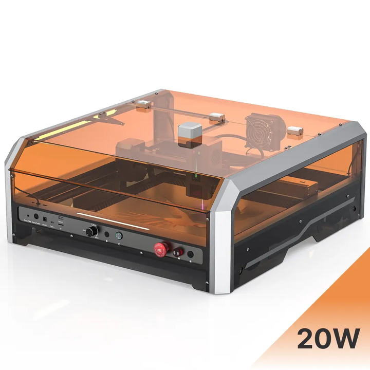 L8 Laser Engraver Machine, 20W/40W Power, 40000mm/min High Speed All-in-one, Air Assist, Lightburn Camera by SainSmart.com