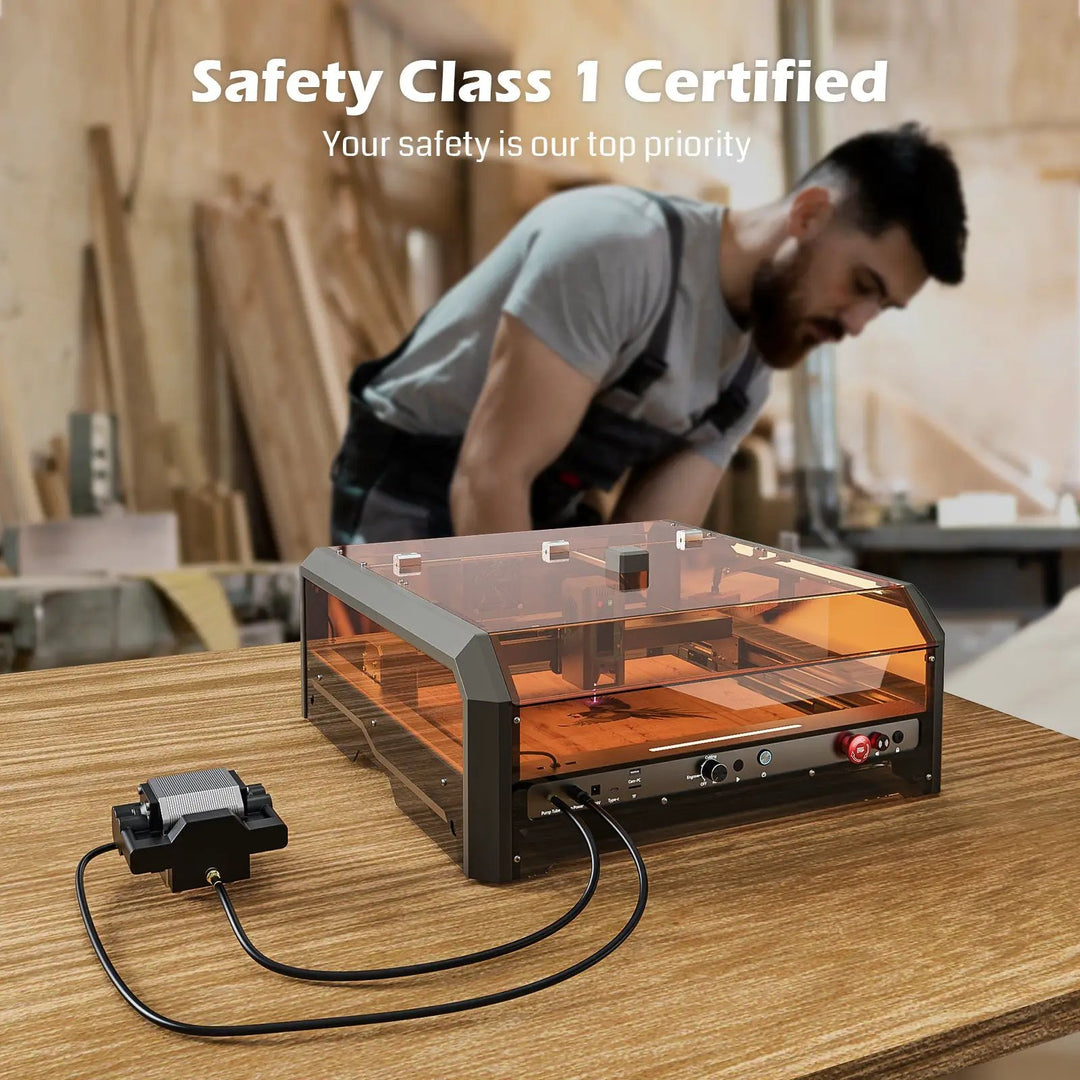 L8 Laser Engraver Machine, 20W/40W Power, 40000mm/min High Speed All-in-one, Air Assist, Lightburn Camera by SainSmart.com