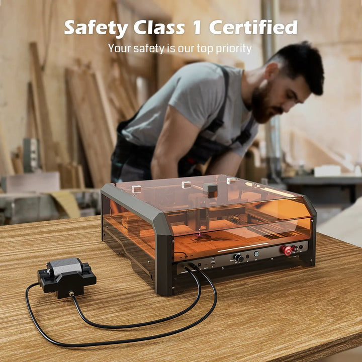 L8 Laser Engraver Machine, 20W/40W Power, 40000mm/min High Speed All-in-one, Air Assist, Lightburn Camera by SainSmart.com