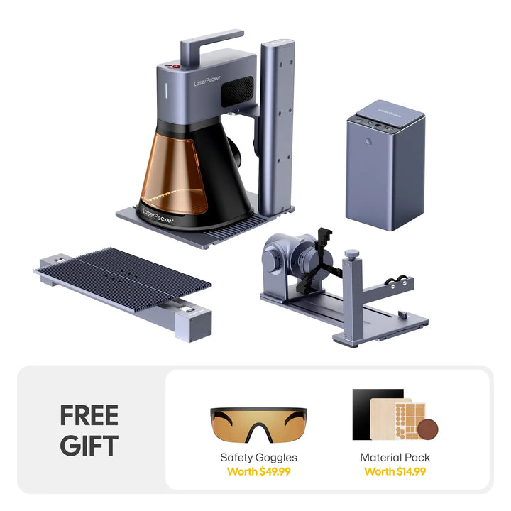 LaserPecker LP2 Plus 10W Desktop Laser Engraver & Cutter by LaserPecker
