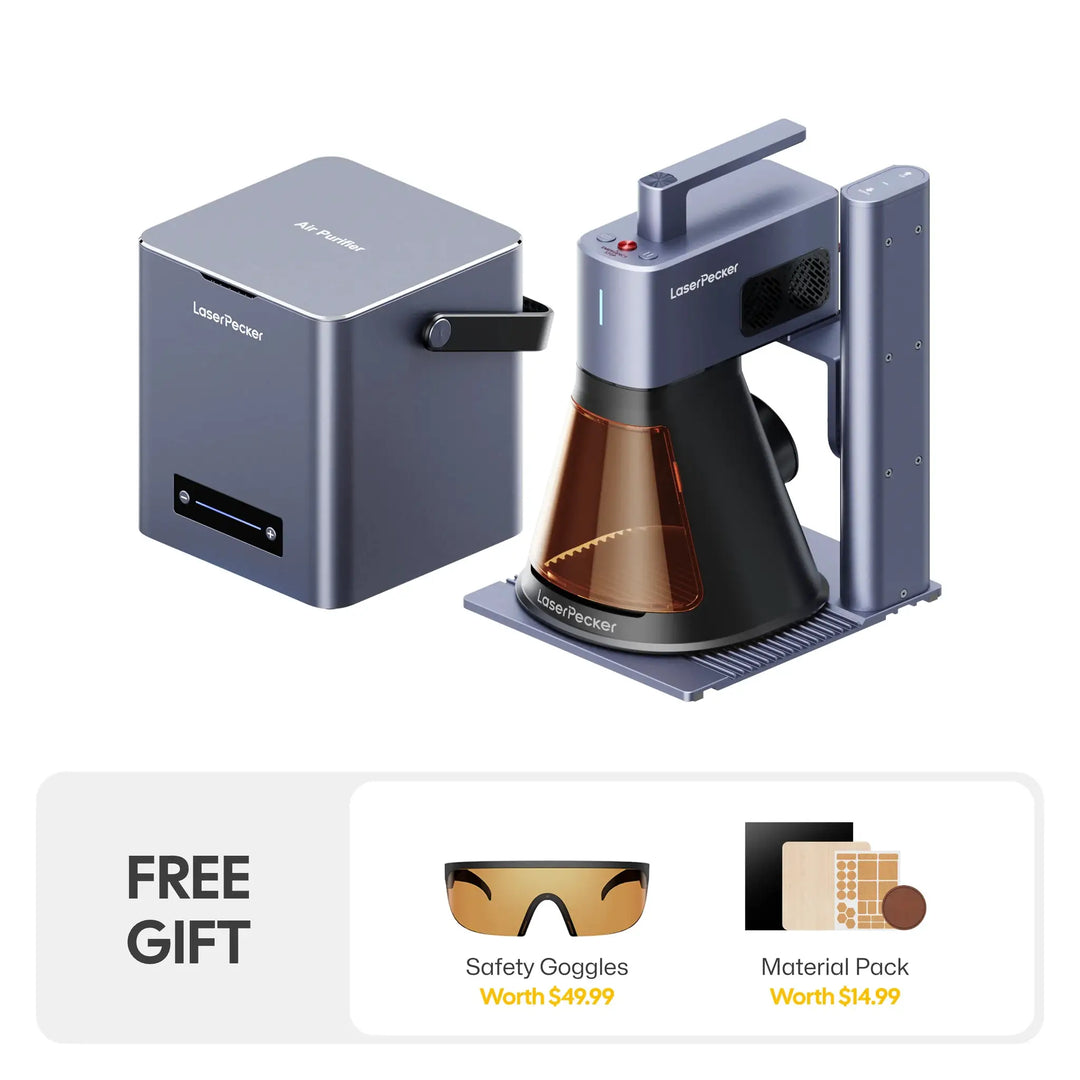 LaserPecker LP2 Plus 10W Desktop Laser Engraver & Cutter by LaserPecker
