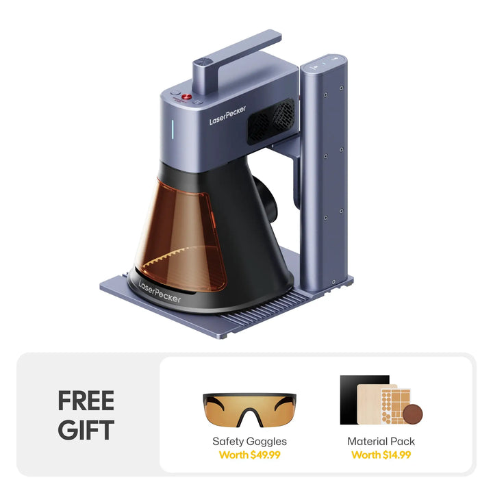 LaserPecker LP2 Plus 10W Desktop Laser Engraver & Cutter by LaserPecker