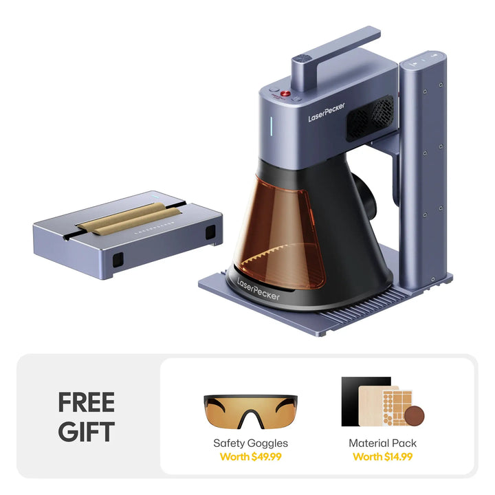 LaserPecker LP2 Plus 10W Desktop Laser Engraver & Cutter by LaserPecker