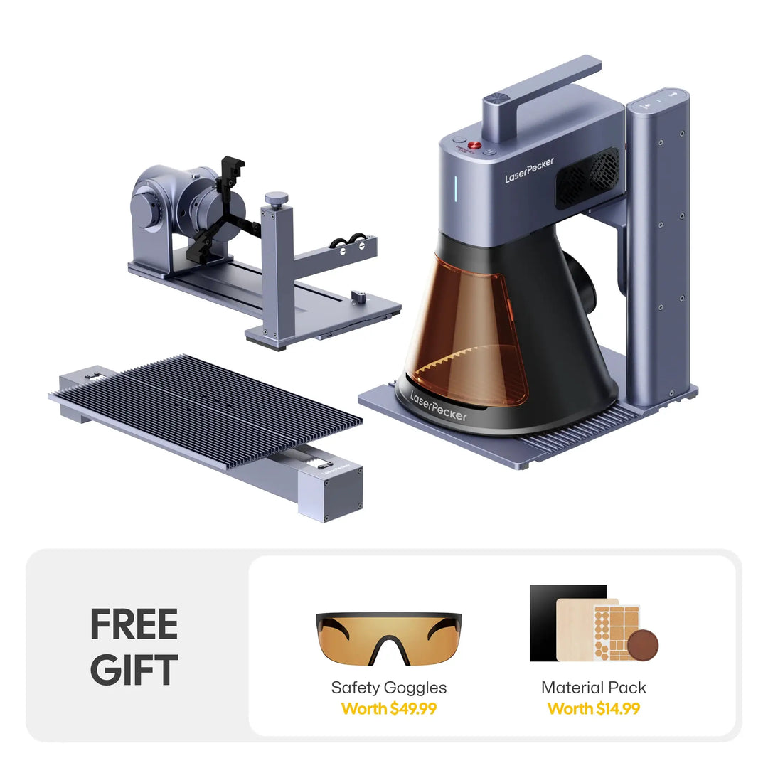 LaserPecker LP2 Plus 10W Desktop Laser Engraver & Cutter by LaserPecker