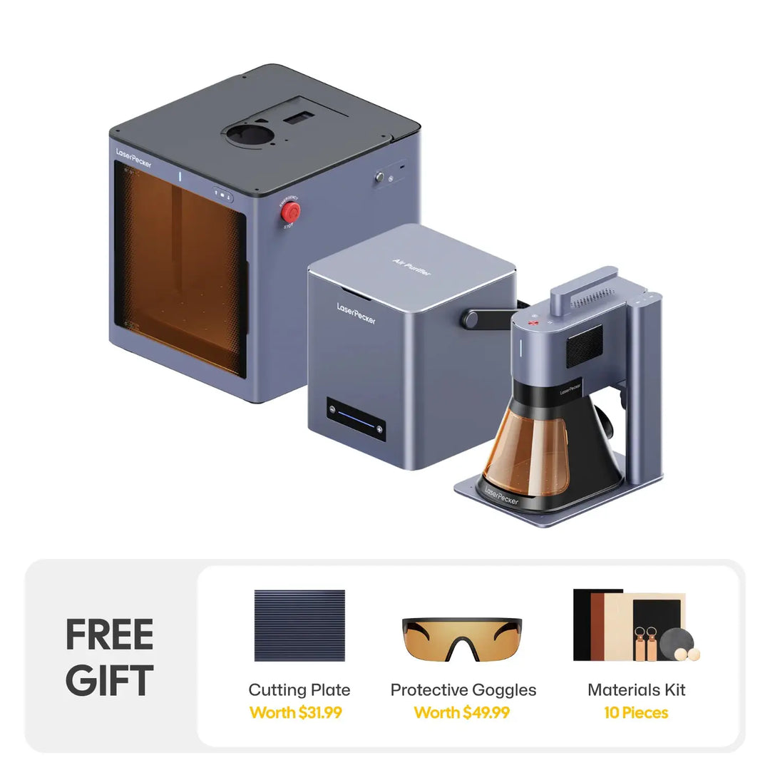LaserPecker LP5 - The Smart 20W Fiber + Diode Laser Engraver by LaserPecker