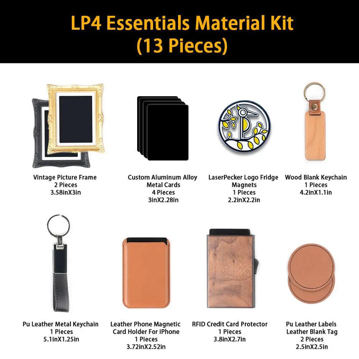 LaserPecker Material Package Fan Products (13 pcs) by LaserPecker