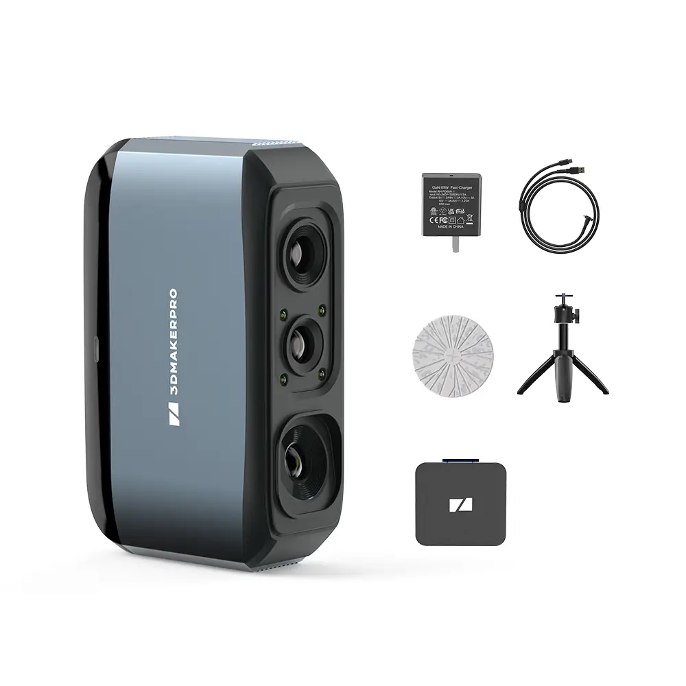 3DMakerpro Moose 3D scanner with turntable accessory for automated object scanning