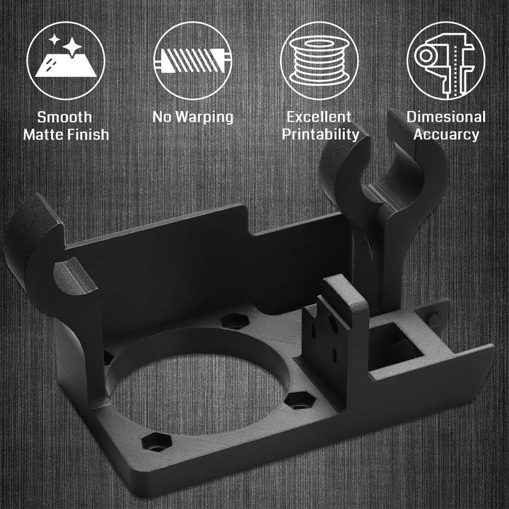 ePA12-CF 1.75mm Carbon Fiber Nylon Filament, 0.5kg, Accuracy +/- 0.05 mm, Black by SainSmart.com