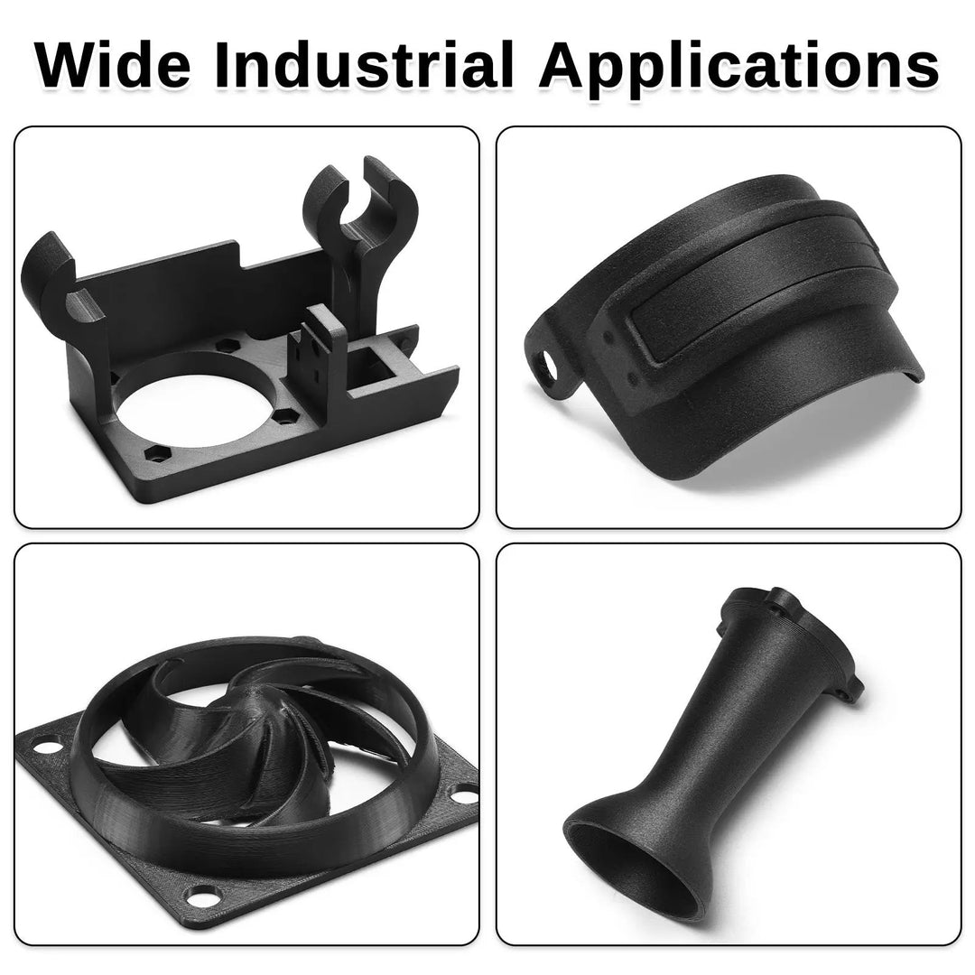 ePA12-CF 1.75mm Carbon Fiber Nylon Filament, 0.5kg, Accuracy +/- 0.05 mm, Black by SainSmart.com