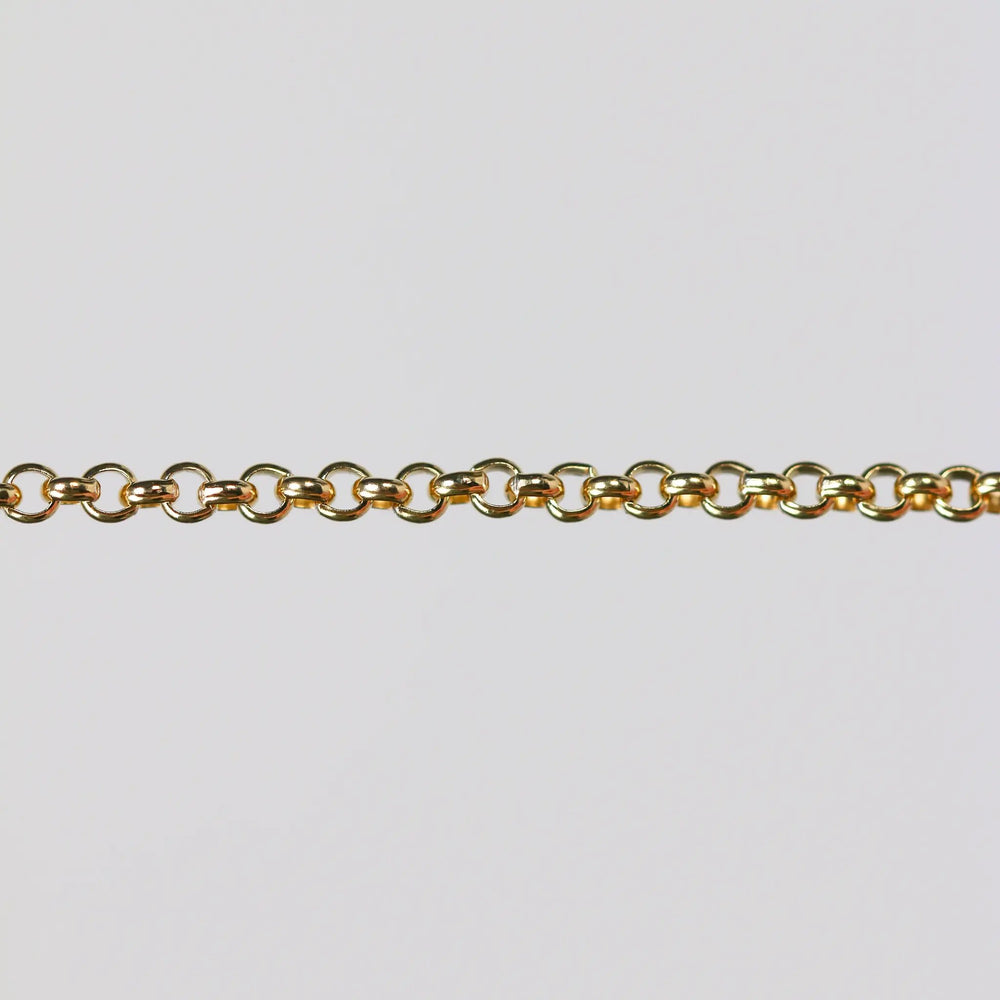 Nicole Permanent Jewelry Chain, Rolo Design, Uniform Round Links, Available in Gold Filled and Silver by Sunstone Welders