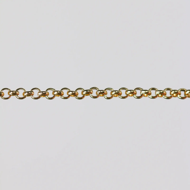 Nicole Permanent Jewelry Chain, Rolo Design, Uniform Round Links, Available in Gold Filled and Silver by Sunstone Welders
