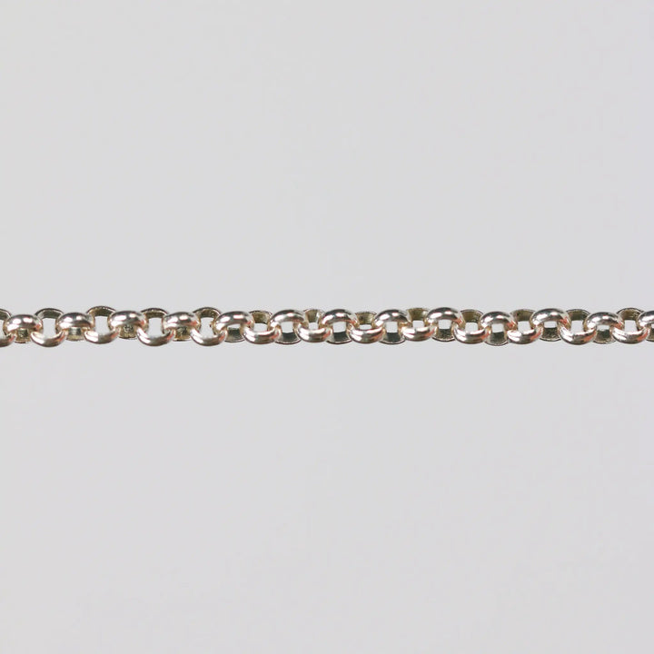 Nicole Permanent Jewelry Chain, Rolo Design, Uniform Round Links, Available in Gold Filled and Silver by Sunstone Welders