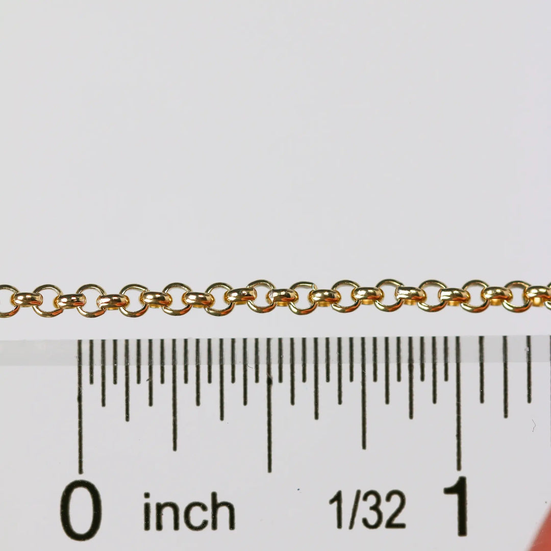 Nicole Permanent Jewelry Chain, Rolo Design, Uniform Round Links, Available in Gold Filled and Silver by Sunstone Welders