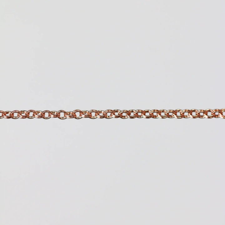 Olivia Permanent Jewelry Chain, Double Cable Design, Double Links, Available in Gold Filled and Silver by Sunstone Welders