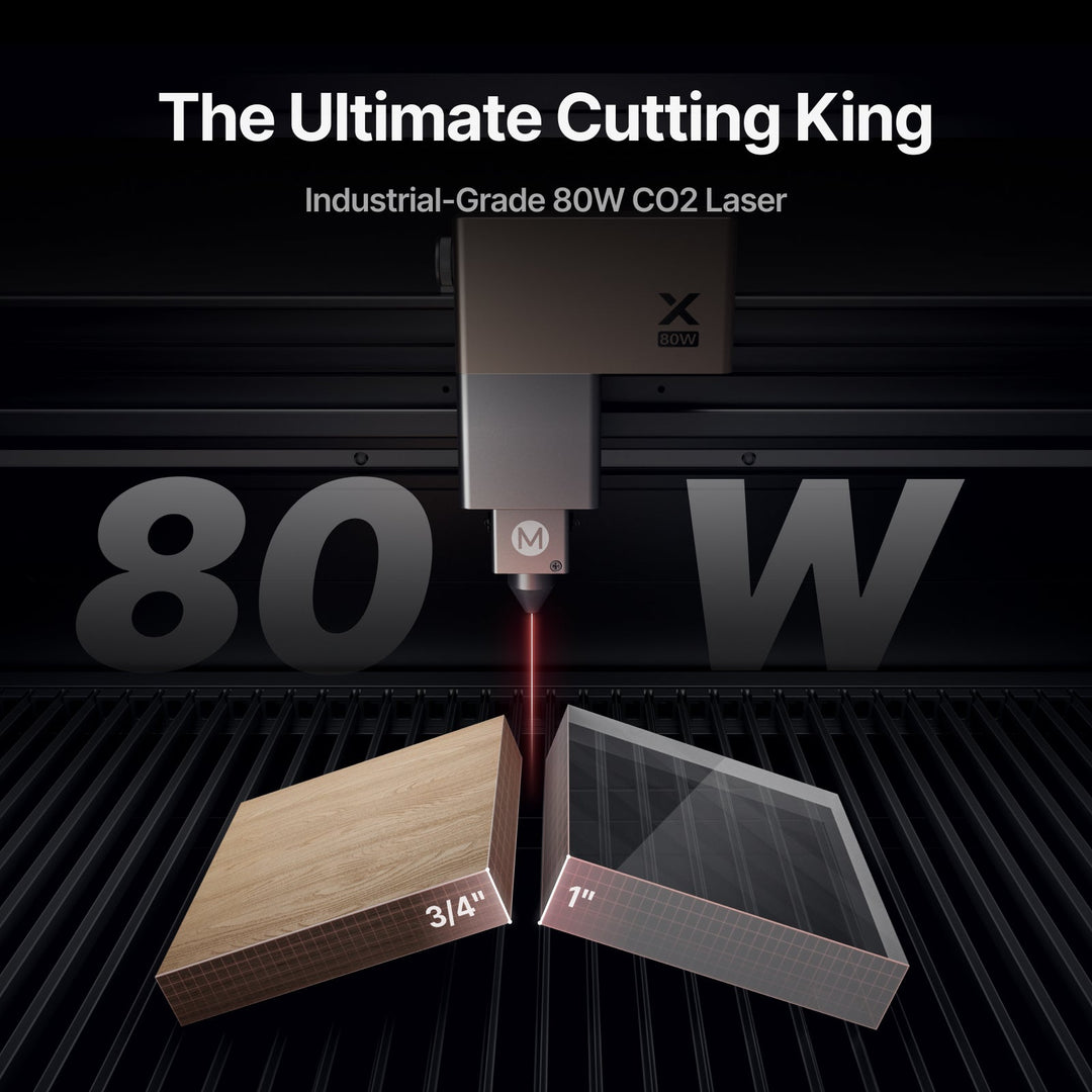 xTool P3 80W Flagship CO2 Laser Cutter with Intelligent Automation by xTool