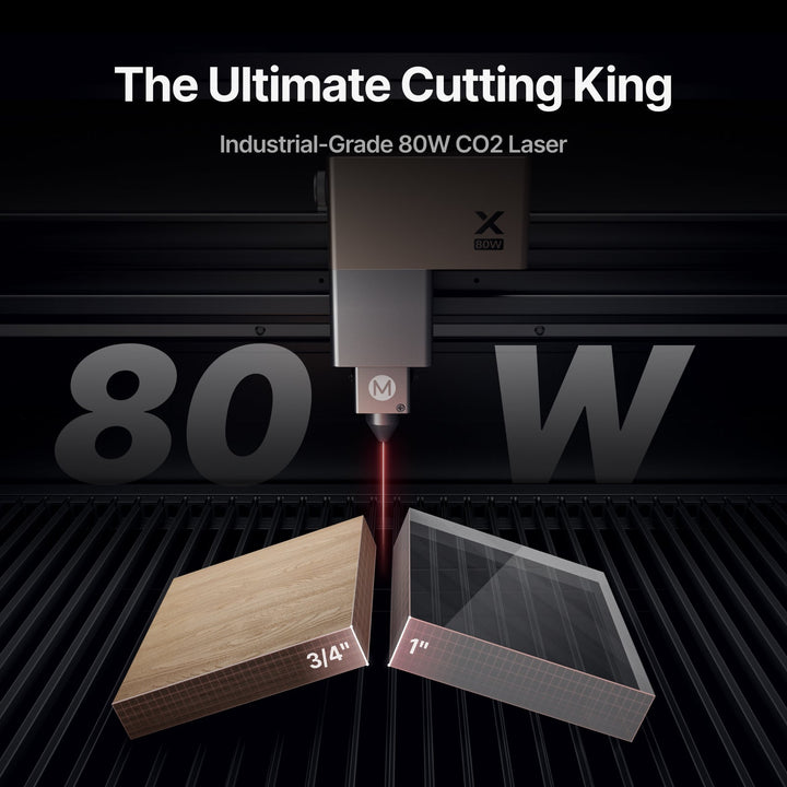 xTool P3 80W Flagship CO2 Laser Cutter with Intelligent Automation by xTool