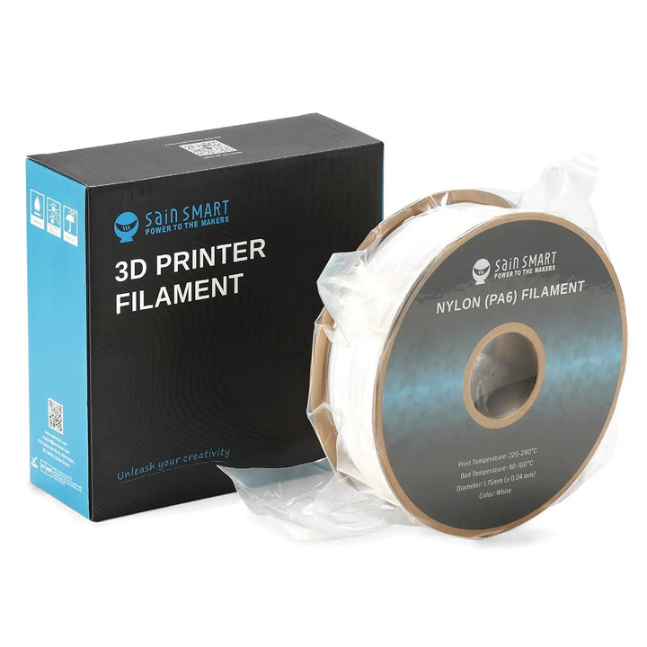 PA6 Nylon Filament 1.75mm, 1kg, Accuracy +/- 0.04 mm by SainSmart.com