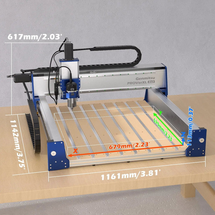 PROVerXL 2x2 CNC Router with Vectric Software, Professional Grade Precision & Pre-Assembled Modular Design by SainSmart.com