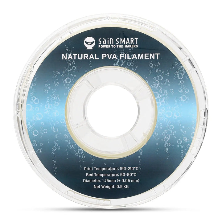 Natural PVA Dissolvable Filament, Water Soluble Support 1.75mm, 0.5kg/1.1lbs, Accuracy +/- 0.05mm by SainSmart.com