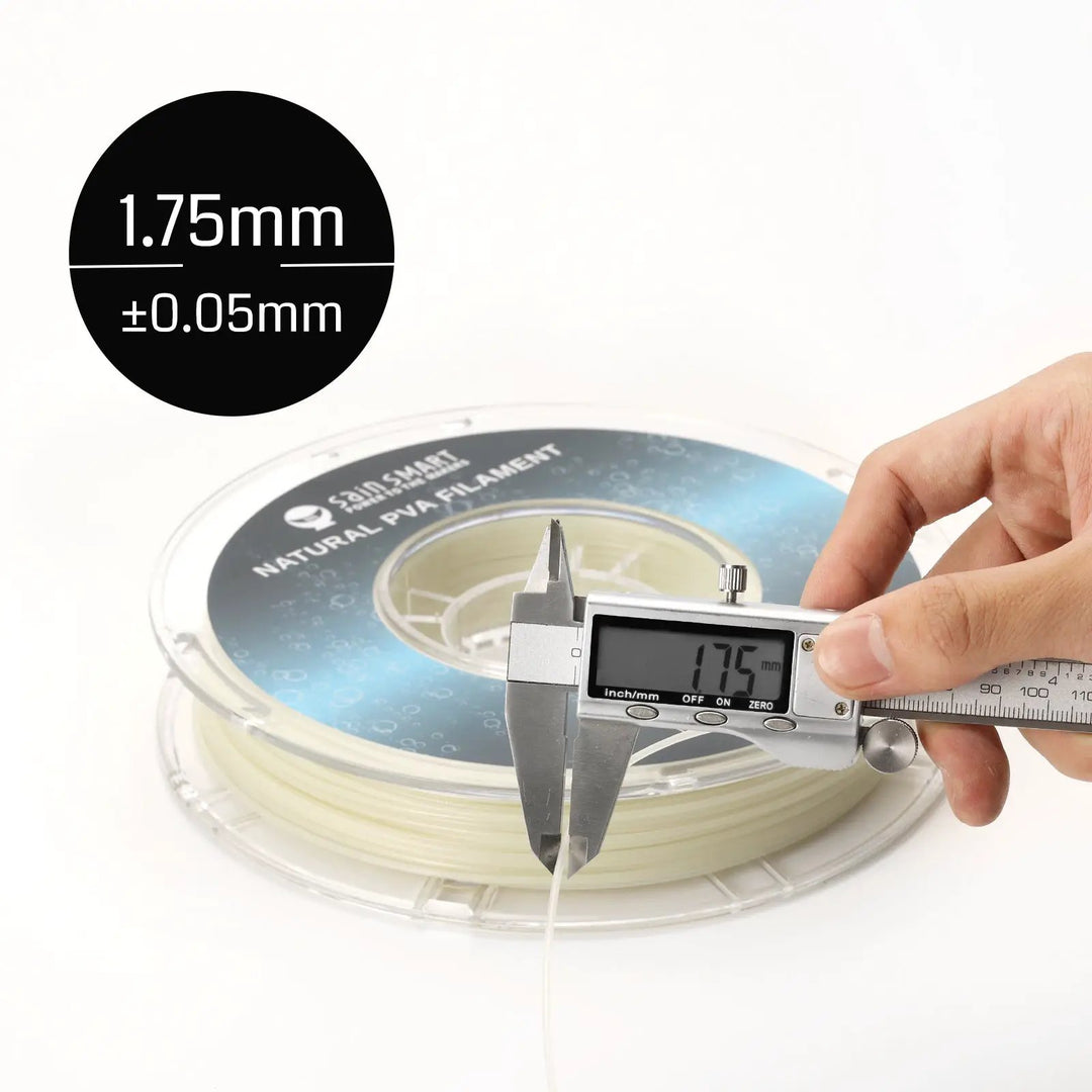 Natural PVA Dissolvable Filament, Water Soluble Support 1.75mm, 0.5kg/1.1lbs, Accuracy +/- 0.05mm by SainSmart.com