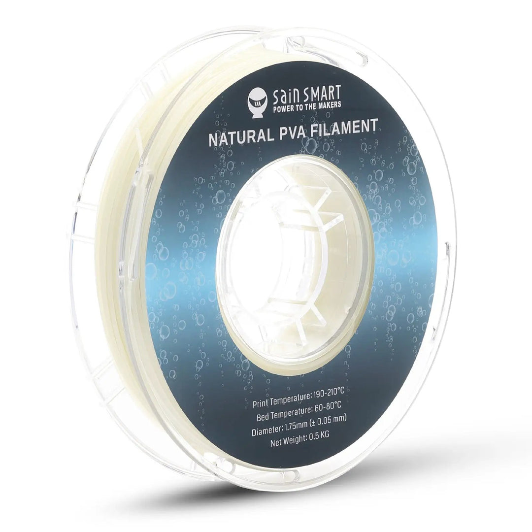 Natural PVA Dissolvable Filament, Water Soluble Support 1.75mm, 0.5kg/1.1lbs, Accuracy +/- 0.05mm by SainSmart.com