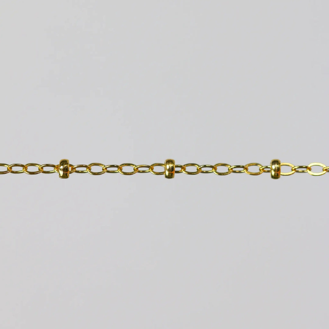 Paisley Permanent Jewelry Chain, Flat Cable Design, Oval Links, Available in Gold Filled and Sterling Silver by Sunstone Welders