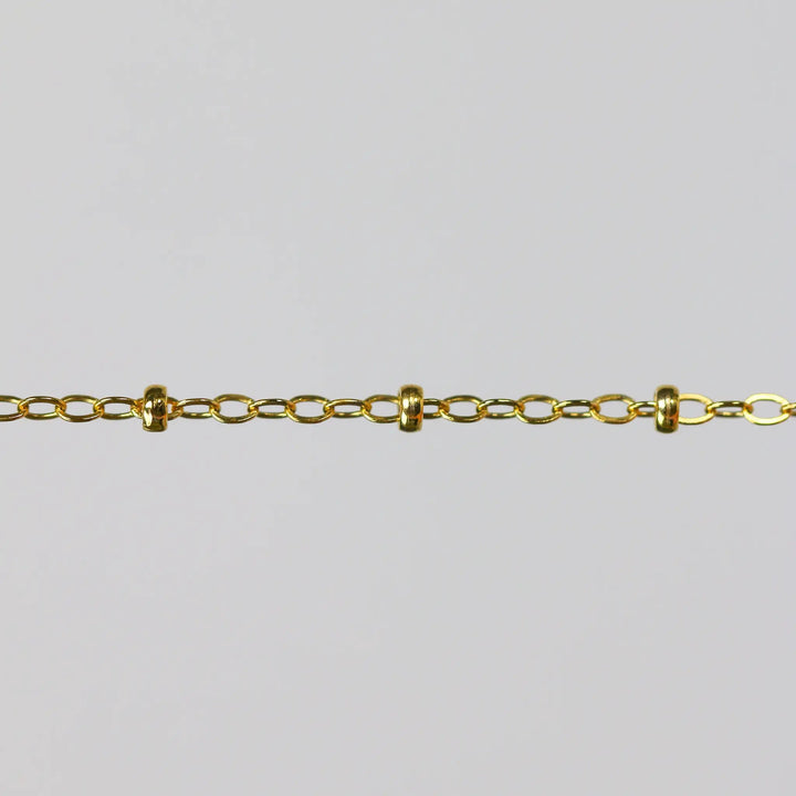 Paisley Permanent Jewelry Chain, Flat Cable Design, Oval Links, Available in Gold Filled and Sterling Silver by Sunstone Welders