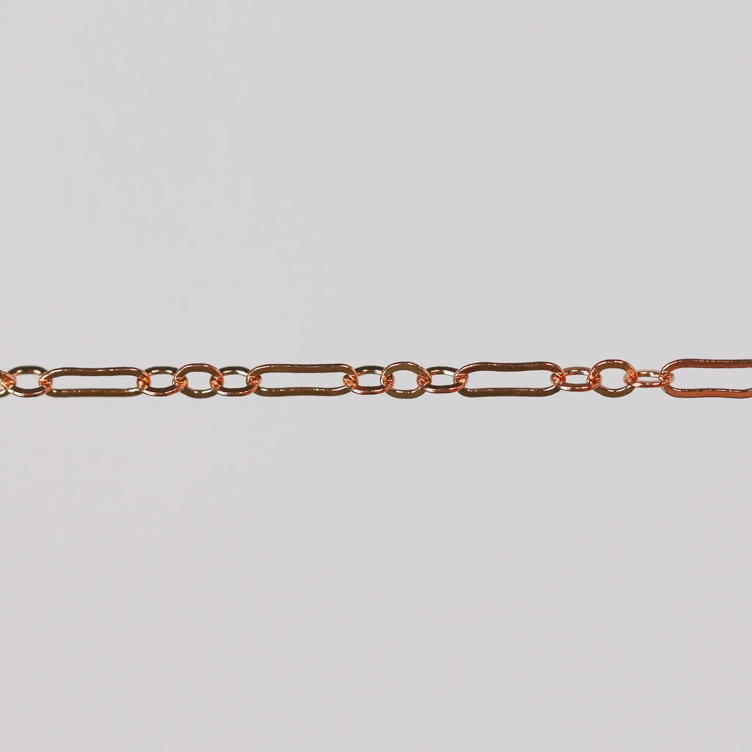 Marlee Permanent Jewelry Chain, Cable Paperclip Design, Long and Short Links, Available in Gold Options and Silver by Sunstone Welders