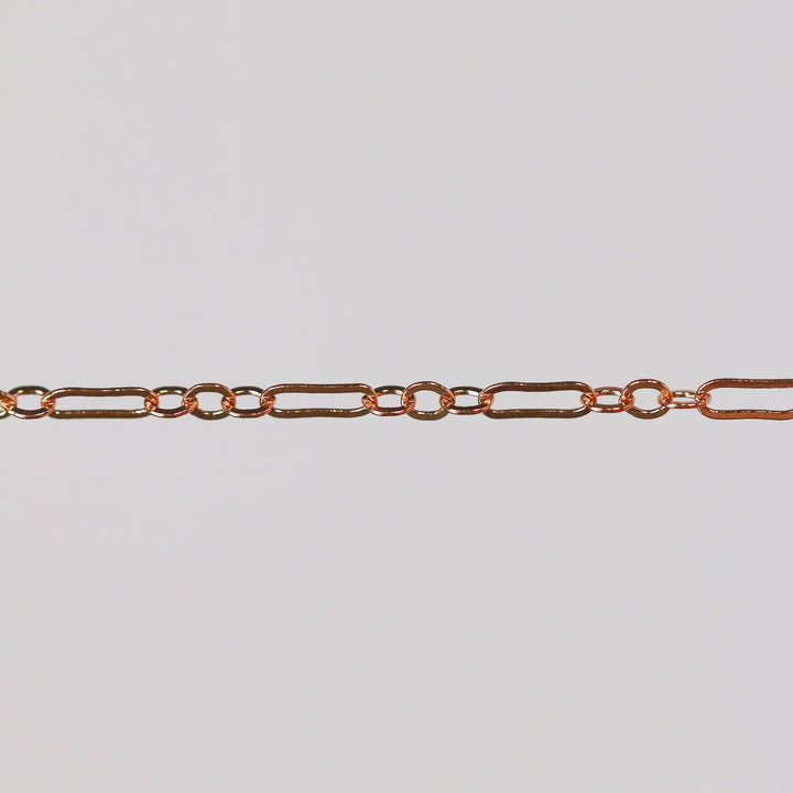 Marlee Permanent Jewelry Chain, Cable Paperclip Design, Long and Short Links, Available in Gold Options and Silver by Sunstone Welders