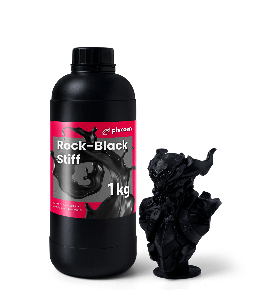 Phrozen Engineering Rigid Rock-Black Stiff Resin by Phrozen