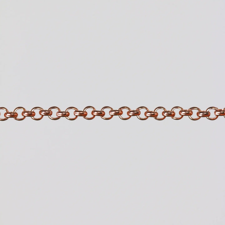 Nicole Permanent Jewelry Chain, Rolo Design, Uniform Round Links, Available in Gold Filled and Silver by Sunstone Welders
