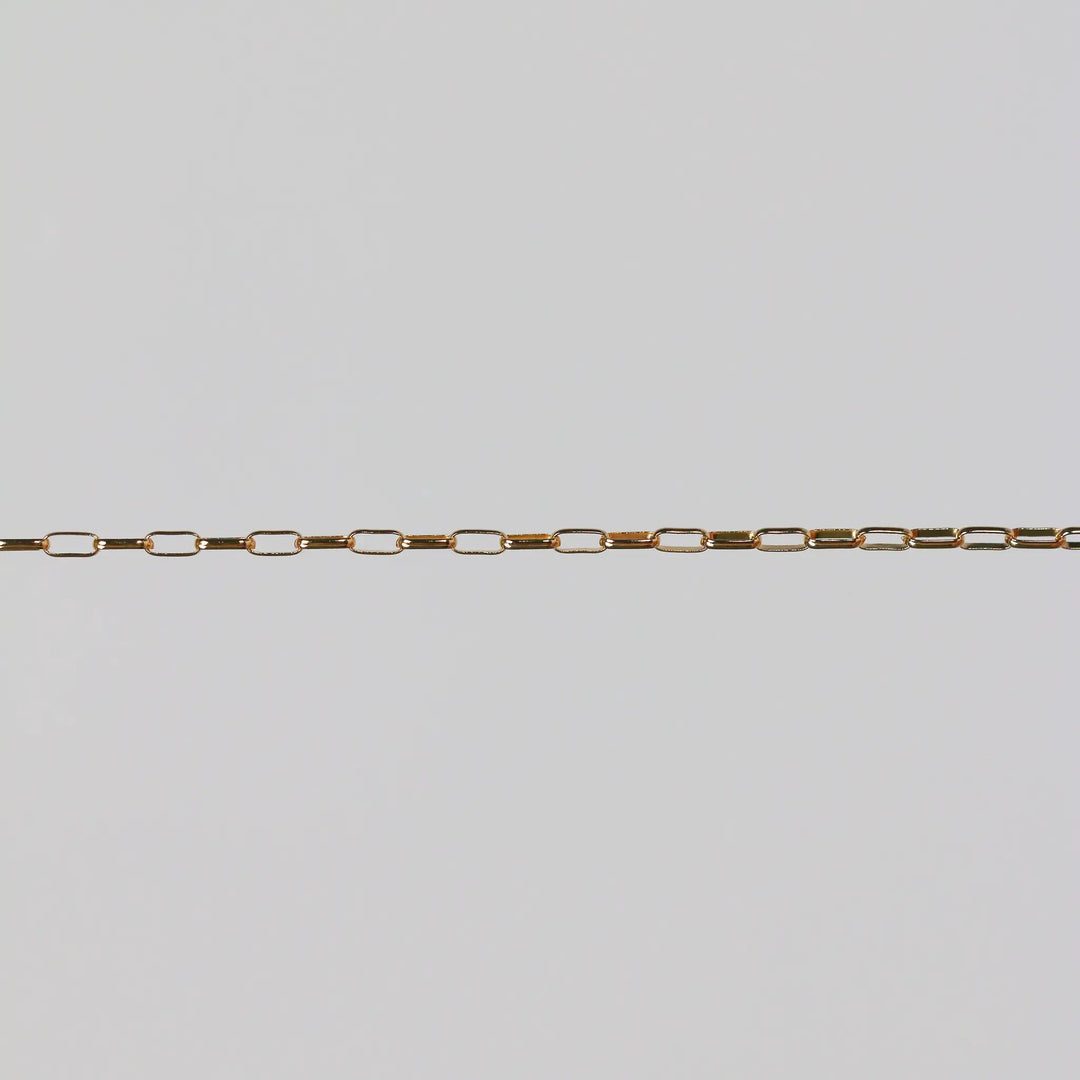 Sarah Permanent Jewelry Chain, Rolo Design, Long Links, Available in Gold Options and Silver by Sunstone Welders