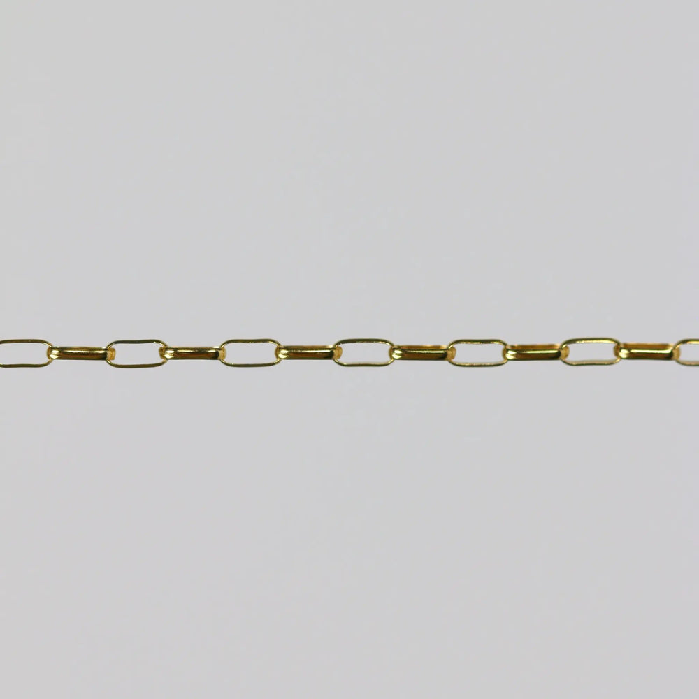 Sarah Permanent Jewelry Chain, Rolo Design, Long Links, Available in Gold Options and Silver by Sunstone Welders