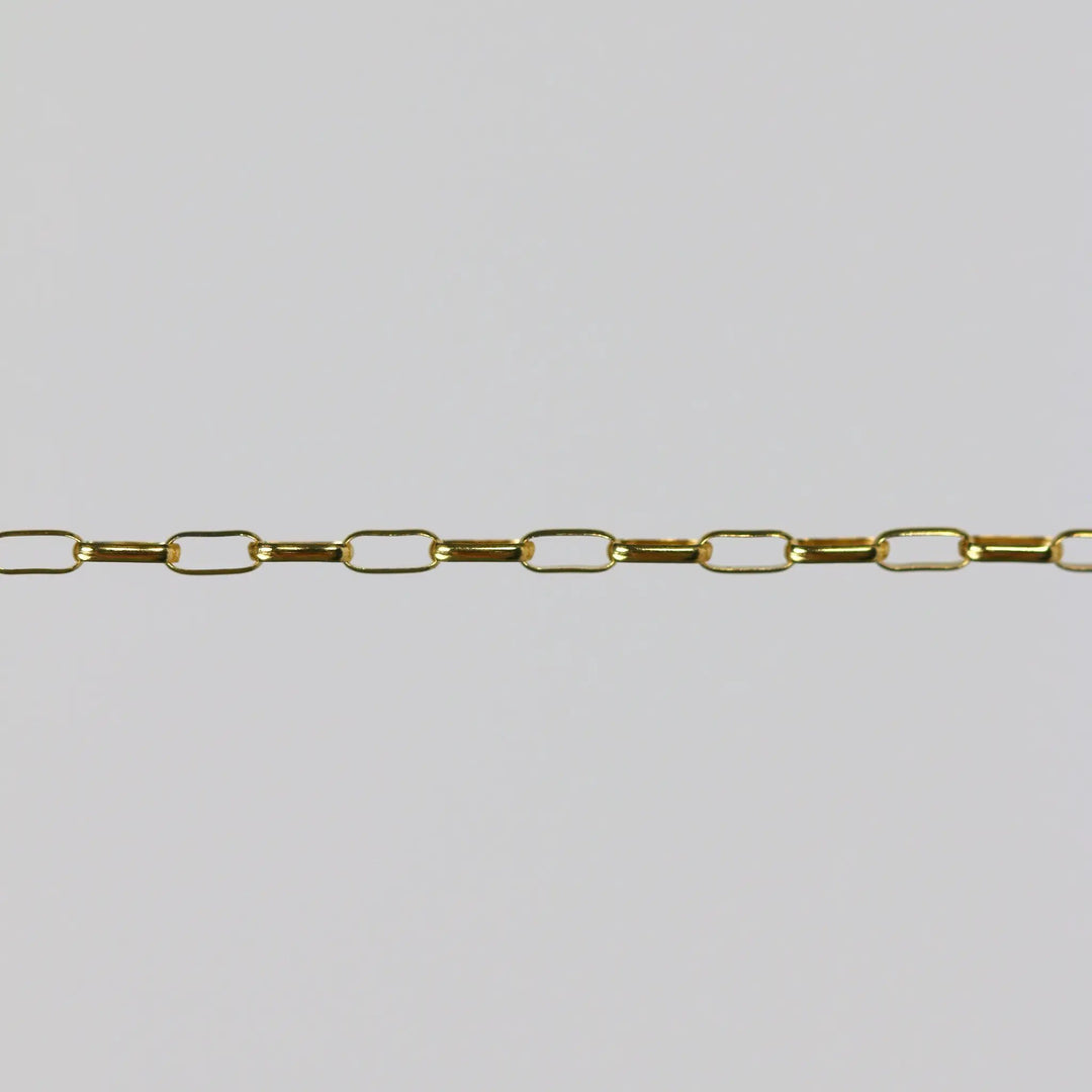 Sarah Permanent Jewelry Chain, Rolo Design, Long Links, Available in Gold Options and Silver by Sunstone Welders