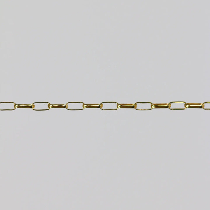 Sarah Permanent Jewelry Chain, Rolo Design, Long Links, Available in Gold Options and Silver by Sunstone Welders