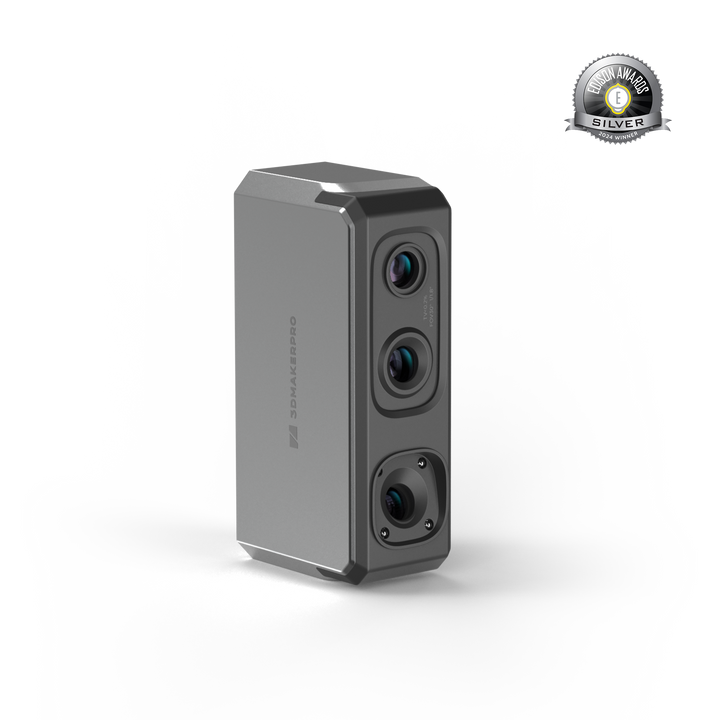 3DMakerpro Seal 3D scanner front view showing high-precision infrared structured light sensors