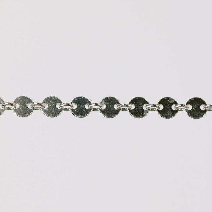 Shaylee Permanent Jewelry Chain, Disk Design, Small Round Links, Available in Gold Filled and Silver by Sunstone Welders