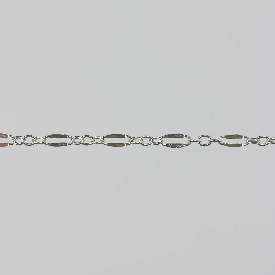 Bryce Permanent Jewelry Chain, Dapped Oval Design, Small Round Links, Available in Gold Filled and Silver by Sunstone Welders