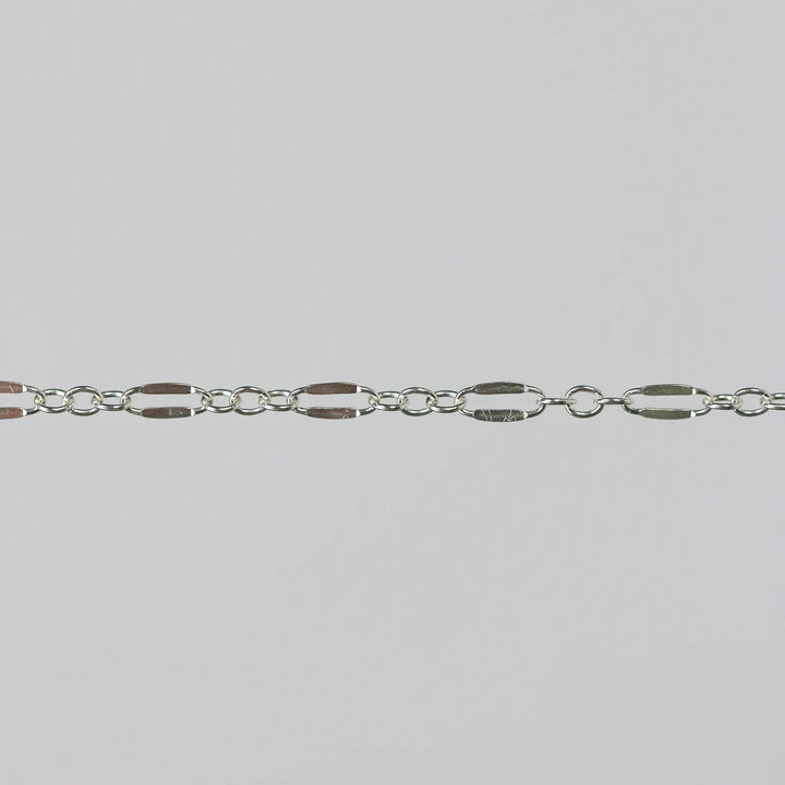 Bryce Permanent Jewelry Chain, Dapped Oval Design, Small Round Links, Available in Gold Filled and Silver by Sunstone Welders