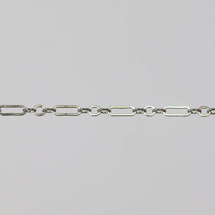 Marlee Permanent Jewelry Chain, Cable Paperclip Design, Long and Short Links, Available in Gold Options and Silver by Sunstone Welders