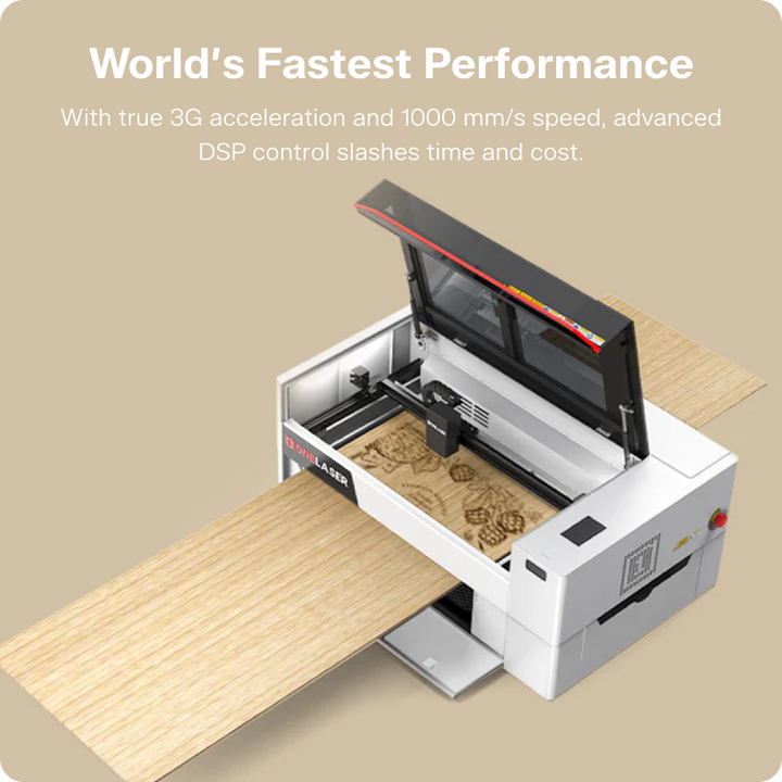 OneLaser XT™ Performance Desktop Laser Engraver (55W Glass) by OneLaser