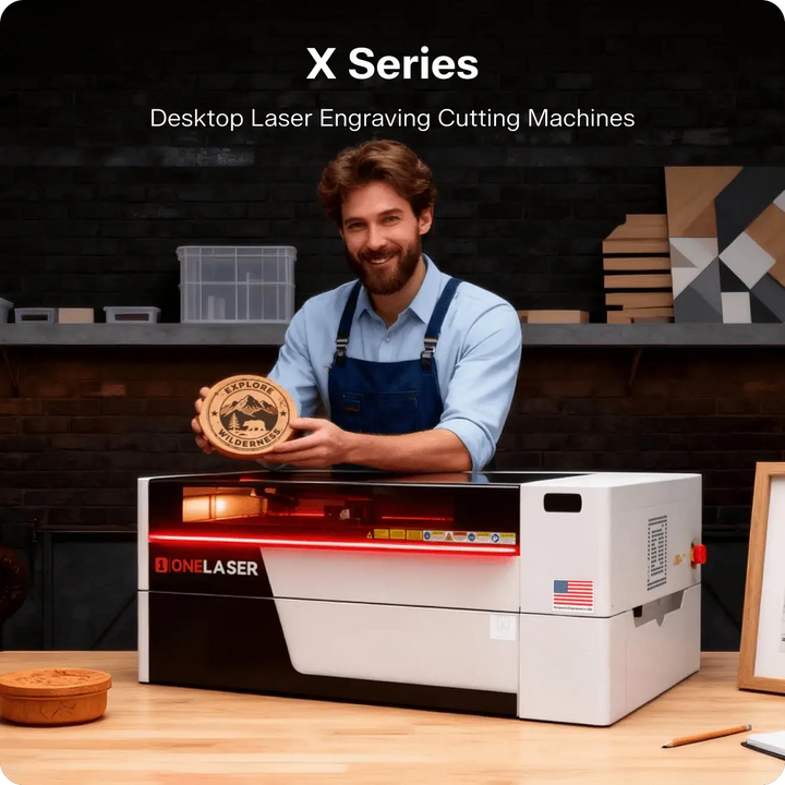 OneLaser XRF™ Performance Desktop Laser Engraver (38W RF) by OneLaser