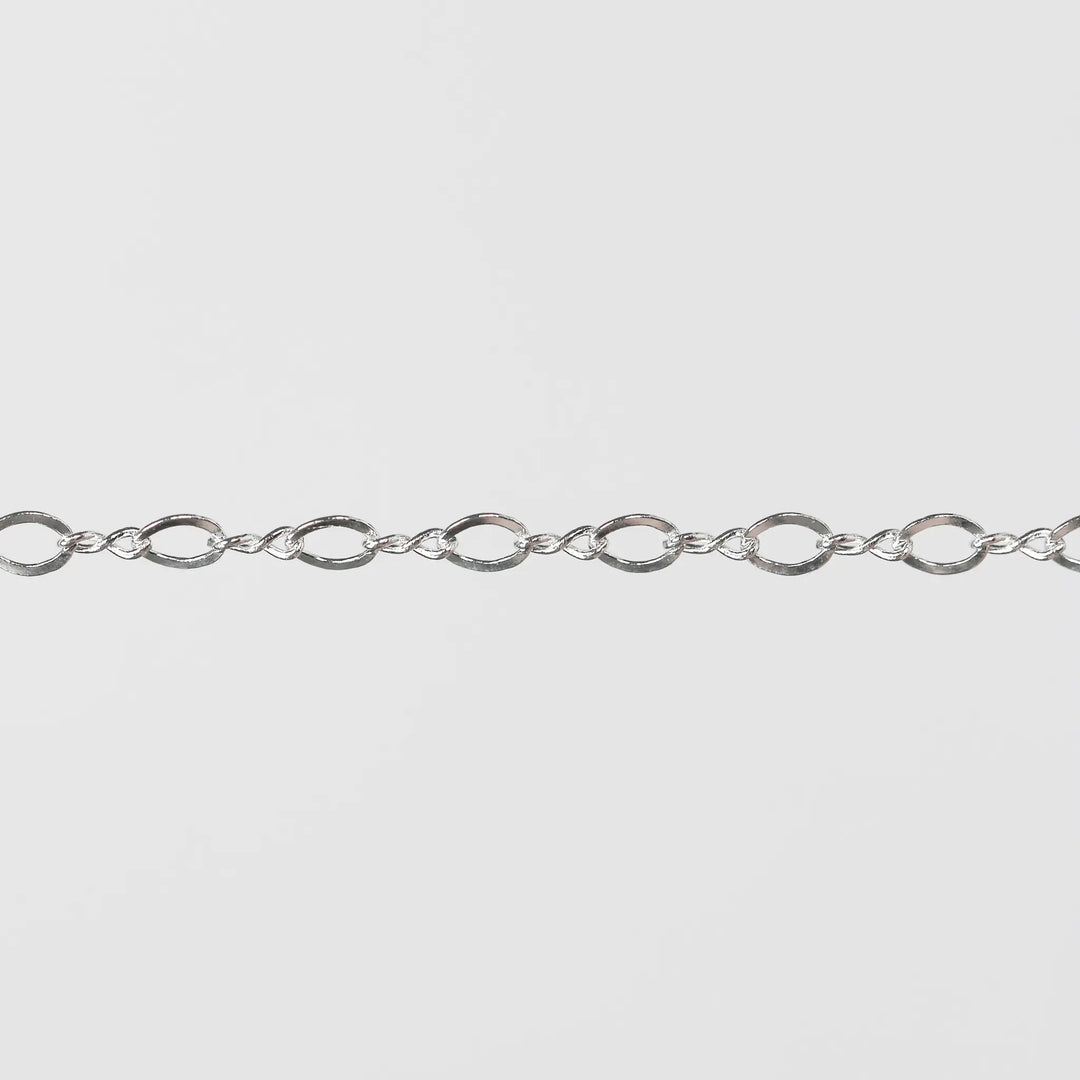Grace Permanent Jewelry Chain, Figure 8 Design, Figure 8 Links, Available in Gold Options and Silver by Sunstone Welders