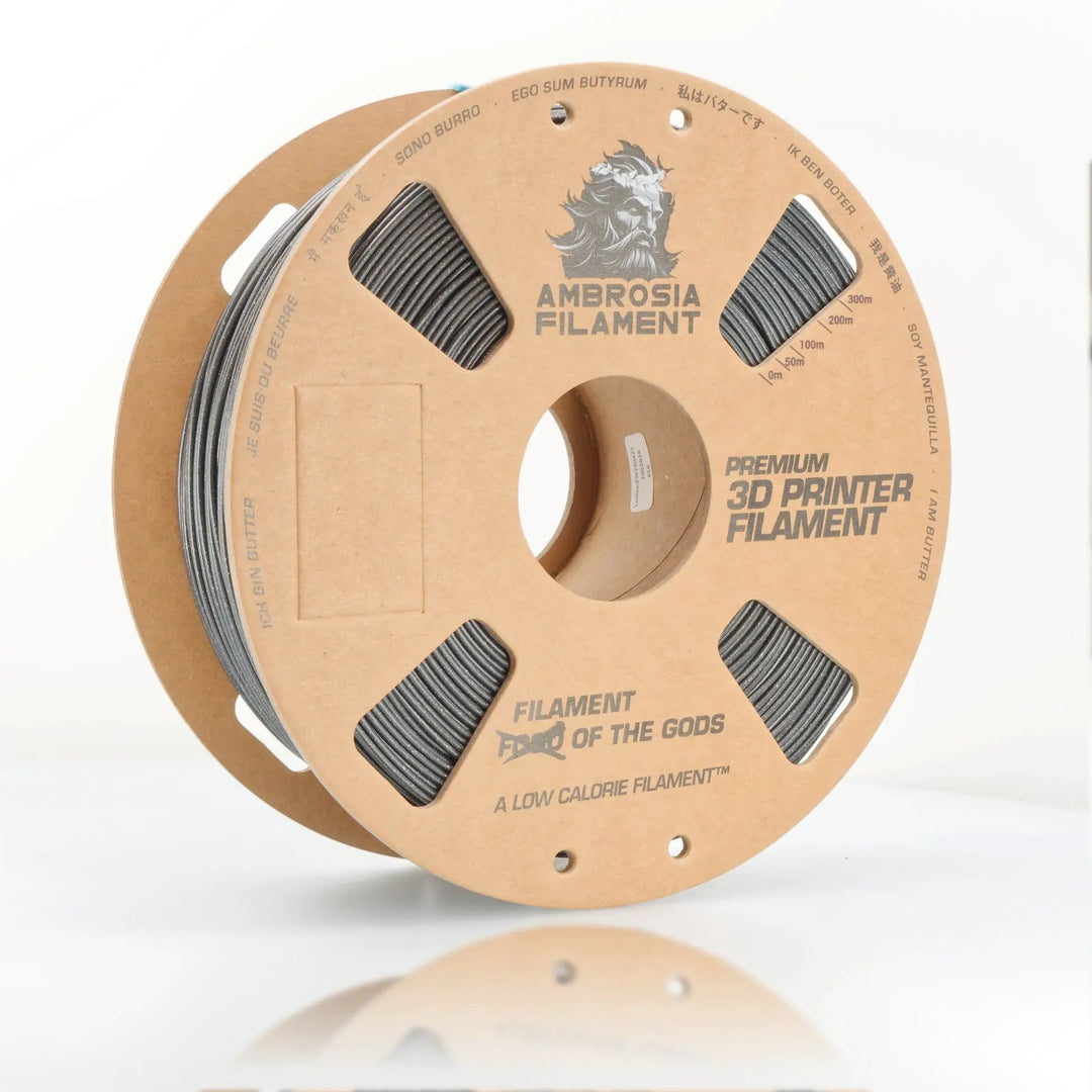 AMBROSIA ABS Matte Filament of the Gods - 1KG Bambu AMS Friendly Cardboard Spools Premium 3D Printing Filament by West3D 3D Printing Supplies