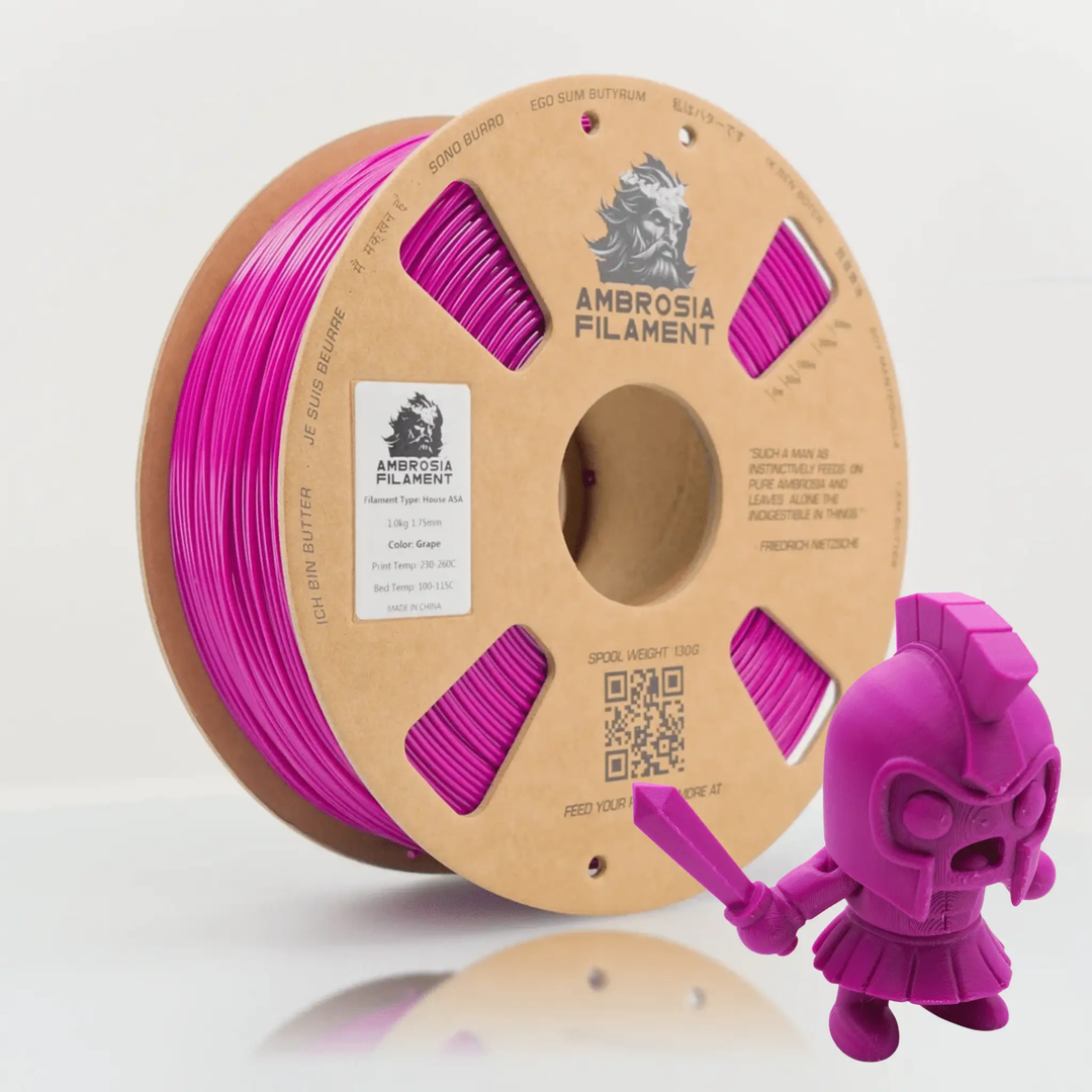 AMBROSIA ASA Filament of the Gods - 1KG Bambu AMS Friendly Cardboard Spools Premium 3D Printing Filament House ASA by West3D 3D Printing Supplies