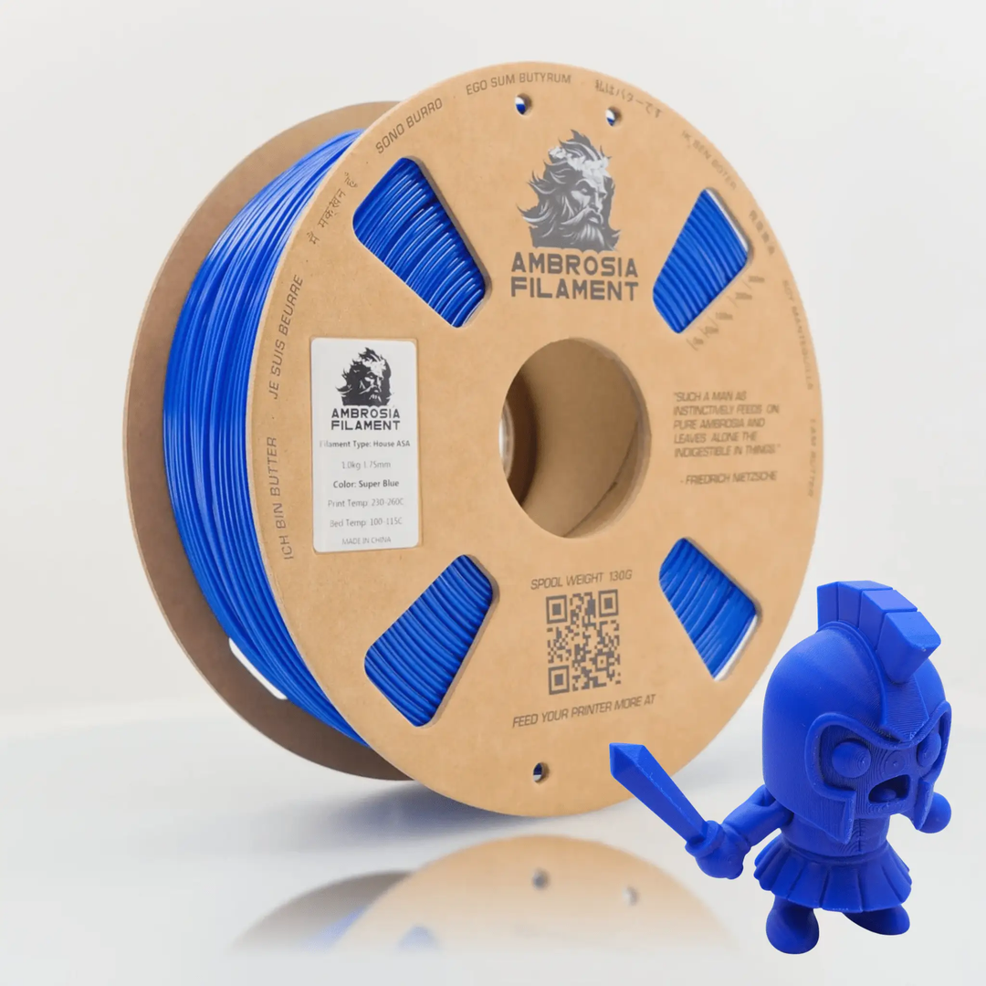 AMBROSIA ASA Filament of the Gods - 1KG Bambu AMS Friendly Cardboard Spools Premium 3D Printing Filament House ASA by West3D 3D Printing Supplies