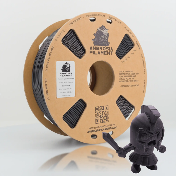 AMBROSIA ASA Filament of the Gods - 1KG Bambu AMS Friendly Cardboard Spools Premium 3D Printing Filament House ASA by West3D 3D Printing Supplies