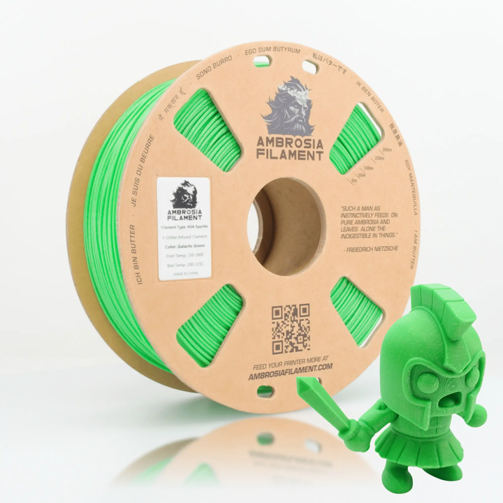 AMBROSIA ASA Galactic Filament of the Gods (Glitter / Sparkle) - 1KG Bambu AMS Friendly Cardboard Spools Premium 3D Printing Filament by West3D 3D Printing Supplies