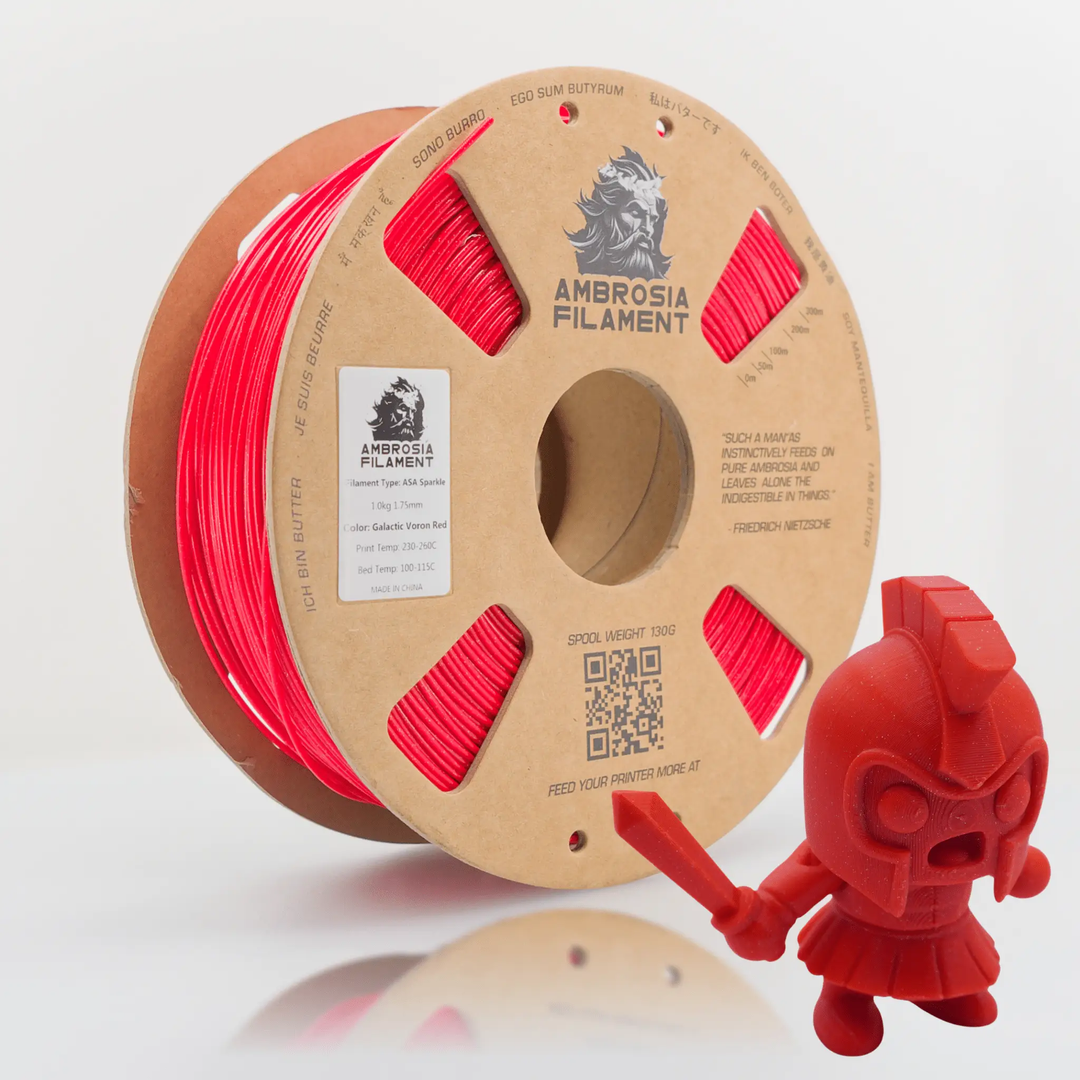 AMBROSIA ASA Galactic Filament of the Gods (Glitter / Sparkle) - 1KG Bambu AMS Friendly Cardboard Spools Premium 3D Printing Filament by West3D 3D Printing Supplies